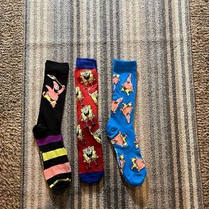 3 pk SpongeBob socks